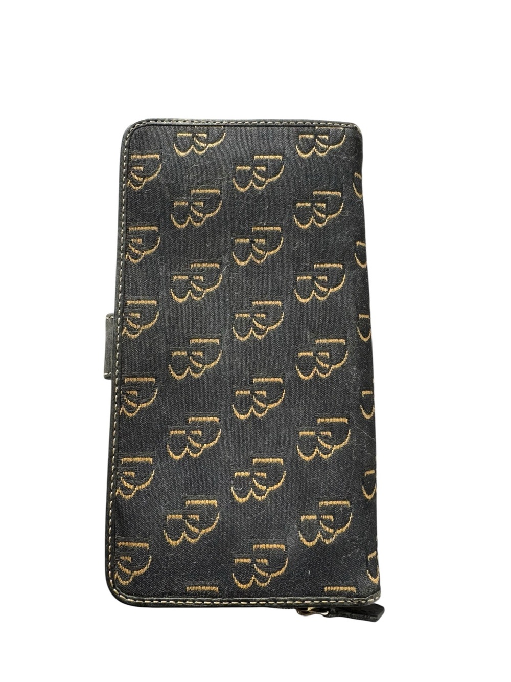 Vintage Dooney & Bourke Black Wallet with Gold Monogram - Picture 4 of 12